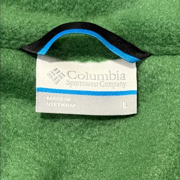 New Columbia Sportswear Forest Green Collegiate Oregon Ducks Flanger Fleece Vest - Picture 7 of 8